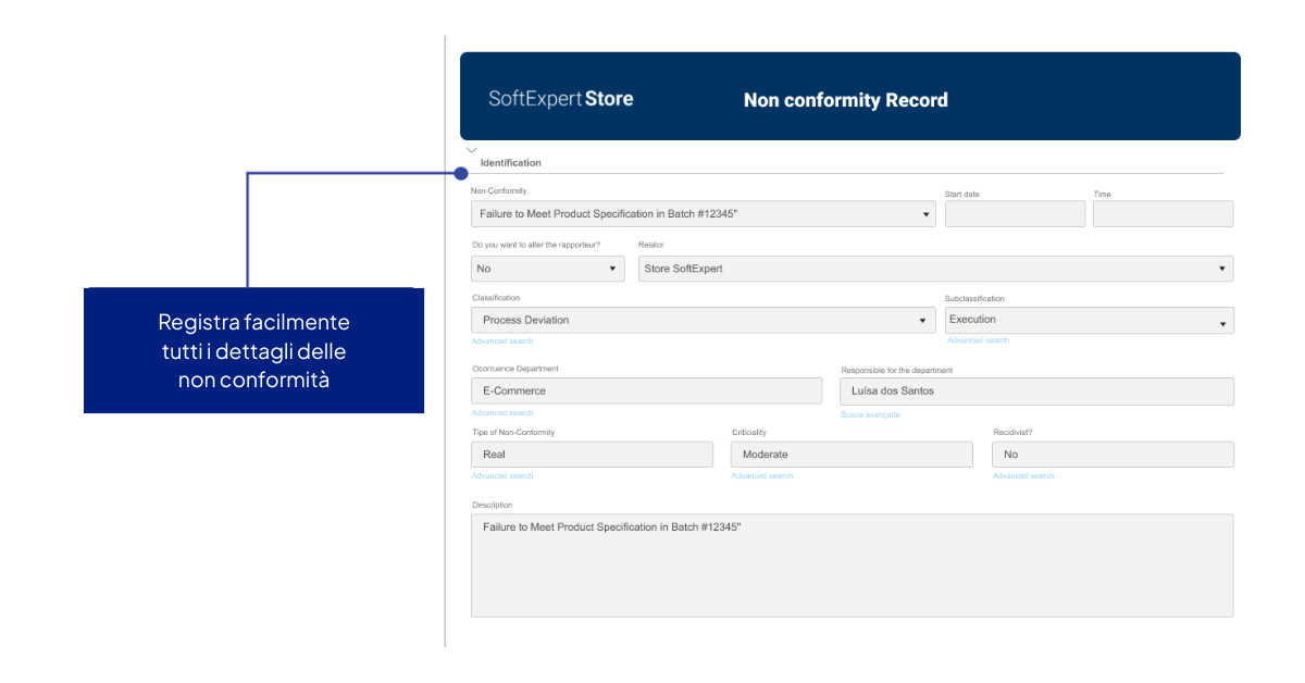 non-conformity-record